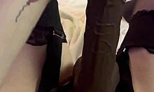 i love teasing with my huge strap-on cock monster dildo close-up