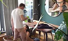 mmm babe asandra's tongue dives deep into that wet pussy love this first bite cunilingus