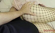 My Step-Sister Moans In Fishnets As Big Cock Motivates Her Tutoring