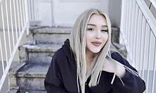 muestro tetas y pussy en la calle en primera cita y termino con creampie en la via publica