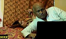 old indian husband bangs beautiful wife doggystyle juicy pussy