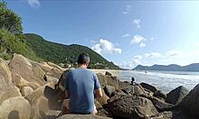 outraged watchers see her suck cock and beg for public ass fuck!