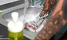 i can't resist my good girl girlfriend's deep throat rimjob and fat ass creampie
