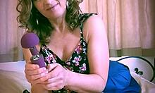 this tiny british mature slips yoni eggs into her pierced nipple pussy for a horny workout