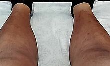 he jerks his small foreskin cock while his young girlfriend squirts hard rubbing her tasty wet pussy and tits - part 19