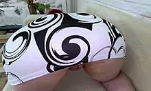 Big Tits Mature Stepmom Sucks Son's Cock Then Offers Pussy and Anal on Couch