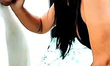 halloween interracial oil titjob from hot white stepdaughter to hung black stepdad