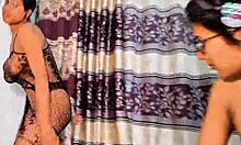 Sexy Skinny Teen Deepthroats in Hot FFM Threesome Bent Over