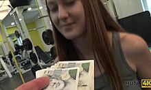 naive fitness babe ditches workout for rich guy's cash pounding her tight athletic pussy 😏💦