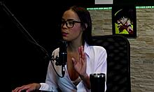 Naughty interview turns wild with Alice Vasconcelos and Vovo Moai part 3