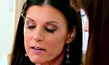 stepmom subtly toys stepdaughter's smooth shaved pussy intimately