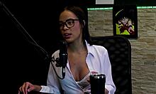 Naughty interview turns wild with Alice Vasconcelos and Vovo Moai part 3