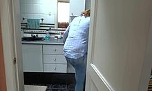 Mysterious stepmom slips into erotic lingerie seducing stepson for intense bedroom sex