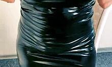 mistress commands ass worship in heels and latex fetish cosplay