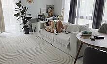 stepdad trades school secret for stepdaughter's tight young pussy pounding