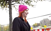 german scout skinny redhead teen foxy takes loud first anal at casting