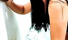 halloween interracial oil titjob from hot white stepdaughter to hung black stepdad