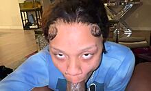 skinny sub throats bbc deep until nut busts right down