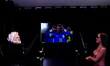 Naughty interview turns wild with Alice Vasconcelos and Vovo Moai part 3