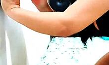 halloween interracial oil titjob from hot white stepdaughter to hung black stepdad