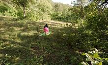 Forest Yoga Stranger Caught Riding My Hard Cock Cowgirl Style Outdoors