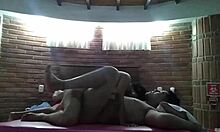 rimming hubby's ass then femdom amazon fuck dominates his small cock craving