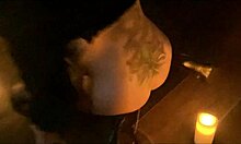 mature sexy milf bends over in lingerie for neighbour's rough doggystyle, squirting on big natural tits and gaping clit.