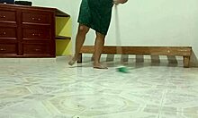 Curvy neighbor cleans curvy latina style