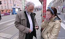 old guy goes young on lenka shaves her pussy bends her over for monster cock doggystyle blowjob cumshot swallow