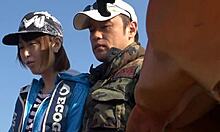 couple plays hot japanese game fucking wildly in boat then car