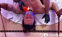 PUNISHING MY FILTHY HUSBAND WITH SCALDING HOT WAX DRIPS