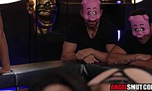 EbonY Teen Gangbanged Hard By Stepaunt And Stepuncles In Taboo Orgy