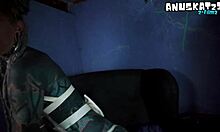 Skinny Inked Teen Gapes Ass Fists Squirts Prolapse in Solo Goth Play