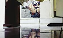 Exotic latina wife from venezuela teases in videollamada showing off her big tits and wet pussy close-up