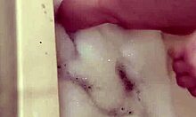 curvy oiled fatty spreads big pussy lips in tub orgasms