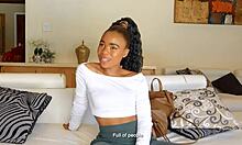 WOW PETITE EBONY TEEN RIDES EURO BWC DEEP IN FAKE CASTING SEXTAPE!