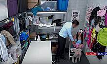 CUM-FACED SHOPLIFTER SLAY KAY FUCKS COP JUAN LARGO HARD TO ESCAPE JAIL!