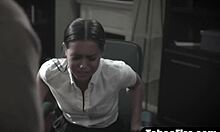 troubled teen bent over desk, counselor doggystyles her rough after class, you in?