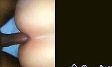 neighbor stretches her tight ass till it's gaping wide!