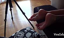 wanna see me stroke and explode cum all over camilla's perfect cute feet?