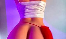 The Devilish Woman With Beautiful Ass Tempts Sin In Curvy Ebony Latina Thong Tease