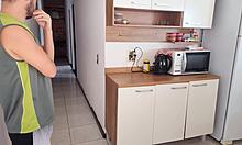 i risked fucking my cuckold's best friend while he showered casually