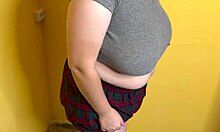 Femdom wife makes cuck lick cum from her gangbang creampie pussy bareback