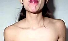 gagging submissive argentinian latina deepthroats in interactive session