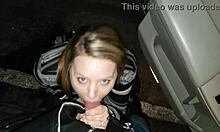 Cute Blonde Flashes Tits Then Takes Public Creampie Cumshot