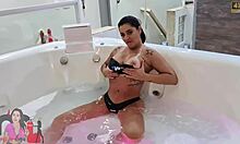 😈 that naughty stud fucked me in the tub right in front of my cuck... love big dick since hubby's is tiny!!