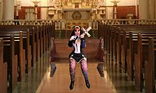 granny nun mary carmen deepthroats cock like heavenly sinner