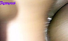 Pinky sips whisky while flashing her smooth shaved pussy close up