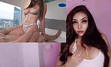 Her big tits bounce wildly as latina gf rides cock to creampie orgasm