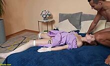 Redhead flexi doll's ass wrecked by extreme rough anal